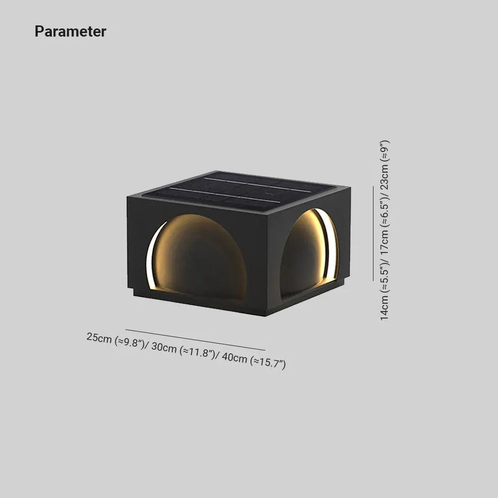 Semicircle Rectangle Led Outdoor Pillar Lights - Clowas