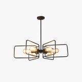 Shelf Light Bulb Black Industrial Chandelier - Clowas