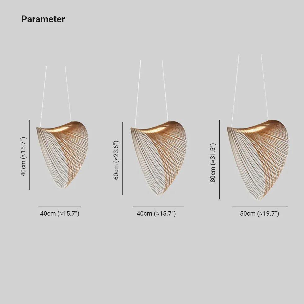 Shell Spiral Vintage Wooden Pendant Light - Clowas