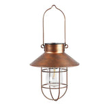 Outdoor Waterproof Solar Iron Art Vintage Hanging Light