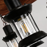 Ship-Shaped Wooden Dining Room Industrial Chandelier - Clowas