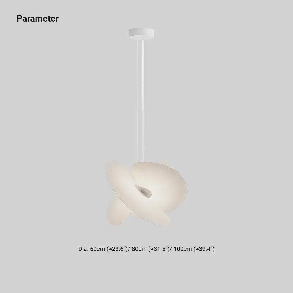 Silk Fabric Modern White Pendant Light - Clowas