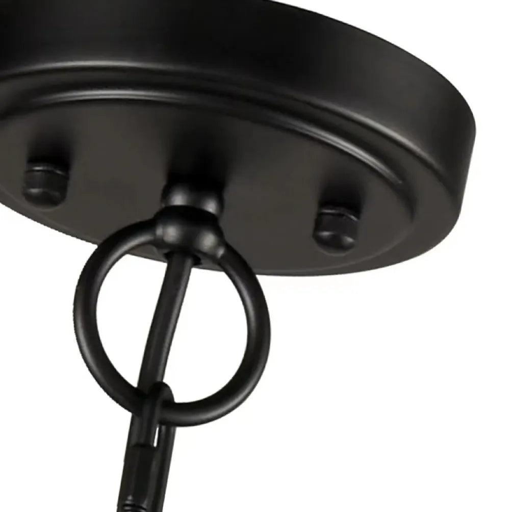 Black Curved Multi-Head Living Room Chandelier - Clowas