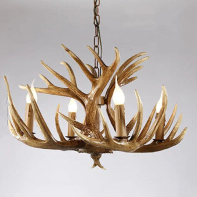 Faux Antler Vintage Candle Holder Chandelier - Clowas