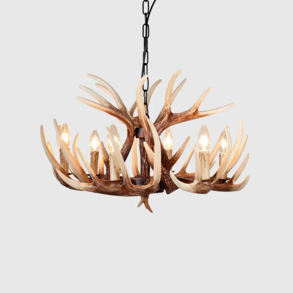 Faux Antler Vintage Candle Holder Chandelier - Clowas