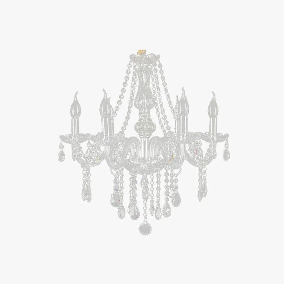 Glass Candle Holders Elegant Vintage Chandelier - Clowas