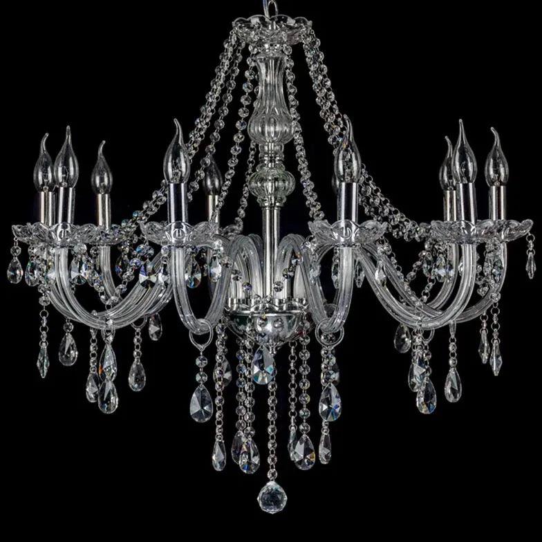 Glass Candle Holders Elegant Vintage Chandelier - Clowas