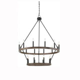 Multi-Head Candle Design Round Industrial Chandelier - Clowas