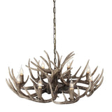 Faux Antler Wooden Candle Holder Vintage Chandelier - Clowas