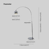 Arc Floor Lamps for Living Room Silver