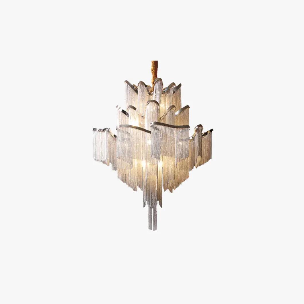 Silver Tassel Style Modern Luxury Pendant Light - Clowas