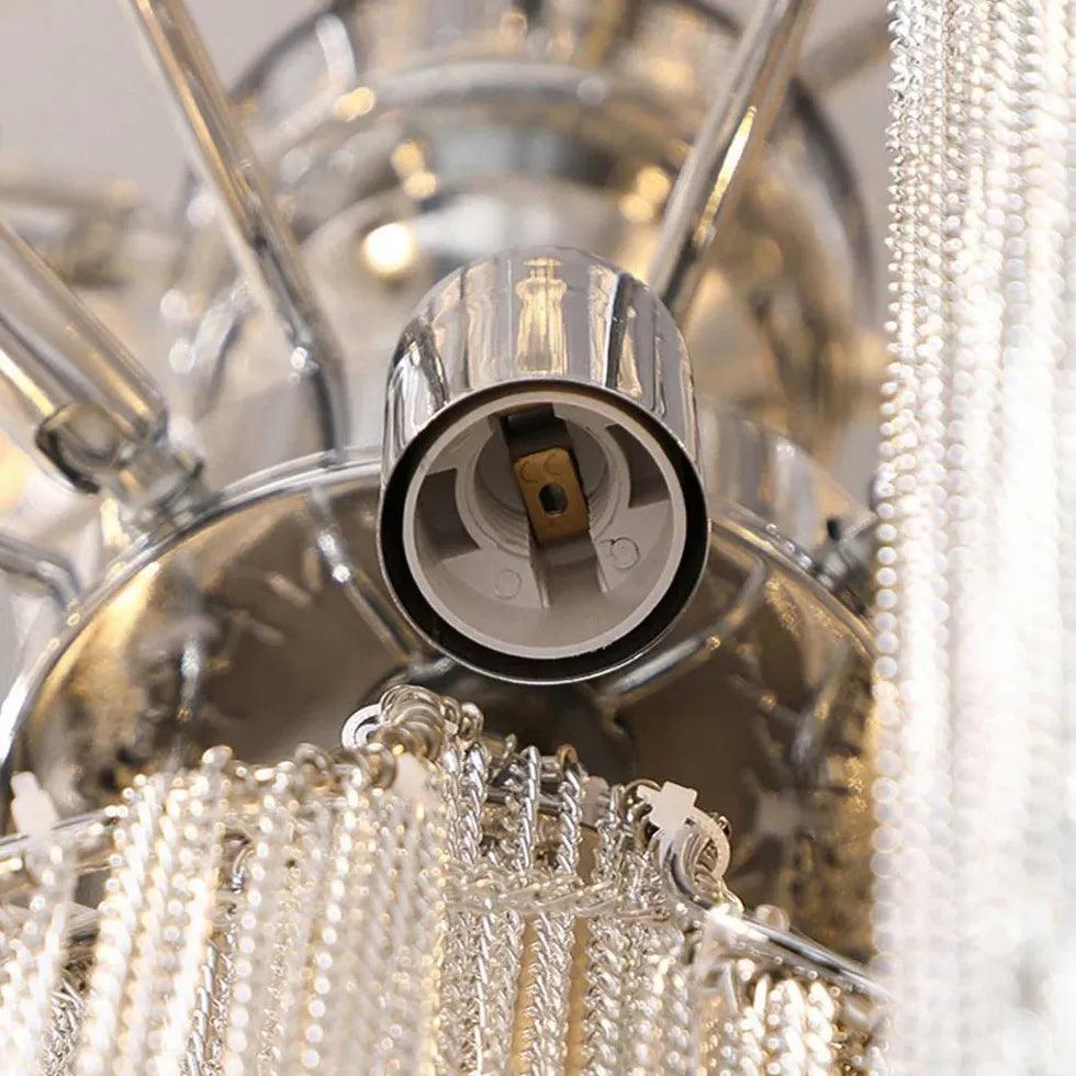 Silver Tassel Style Modern Luxury Pendant Light - Clowas