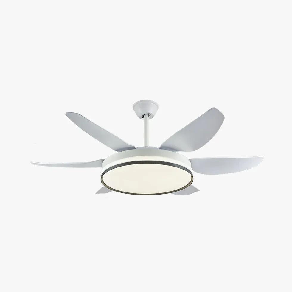 Six-Blade Modern Minimalist LED Fan Light - Clowas