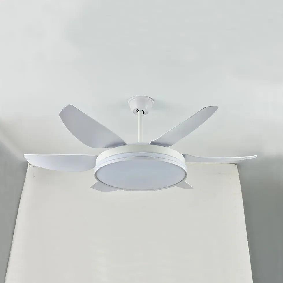 Six-Blade Modern Minimalist LED Fan Light - Clowas