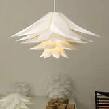 Six-Layer Lotus Lampshade White Bedroom Pendant Light - Clowas