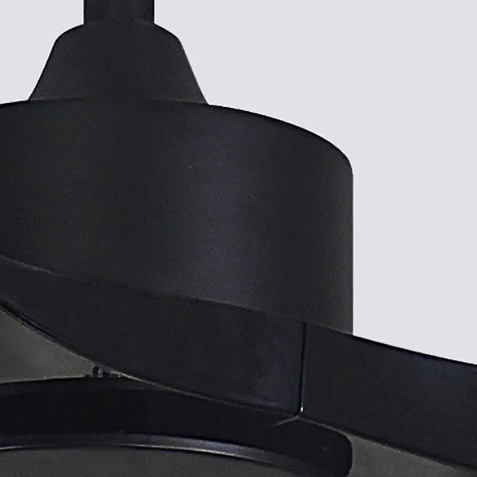 Sleek Black Modern Kitchen Ceiling Fan Light - Clowas