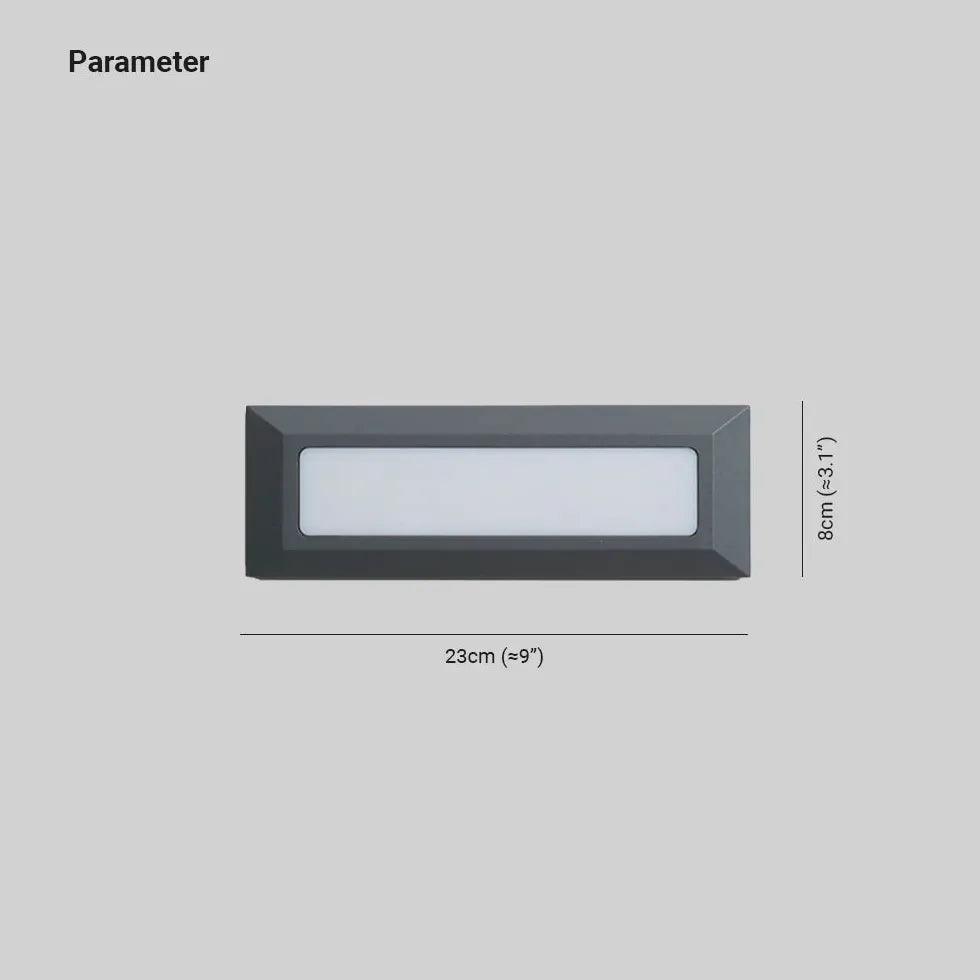 Sleek Rectangular Step Brick Lights - Clowas