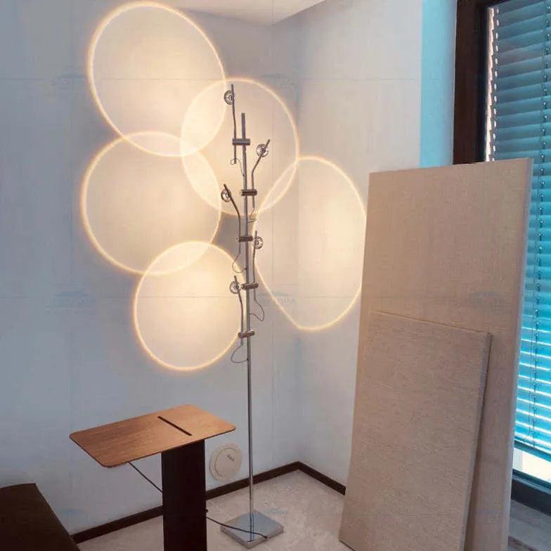 Slender Stand Floor Lamp with Shadow Decoration - Clowas