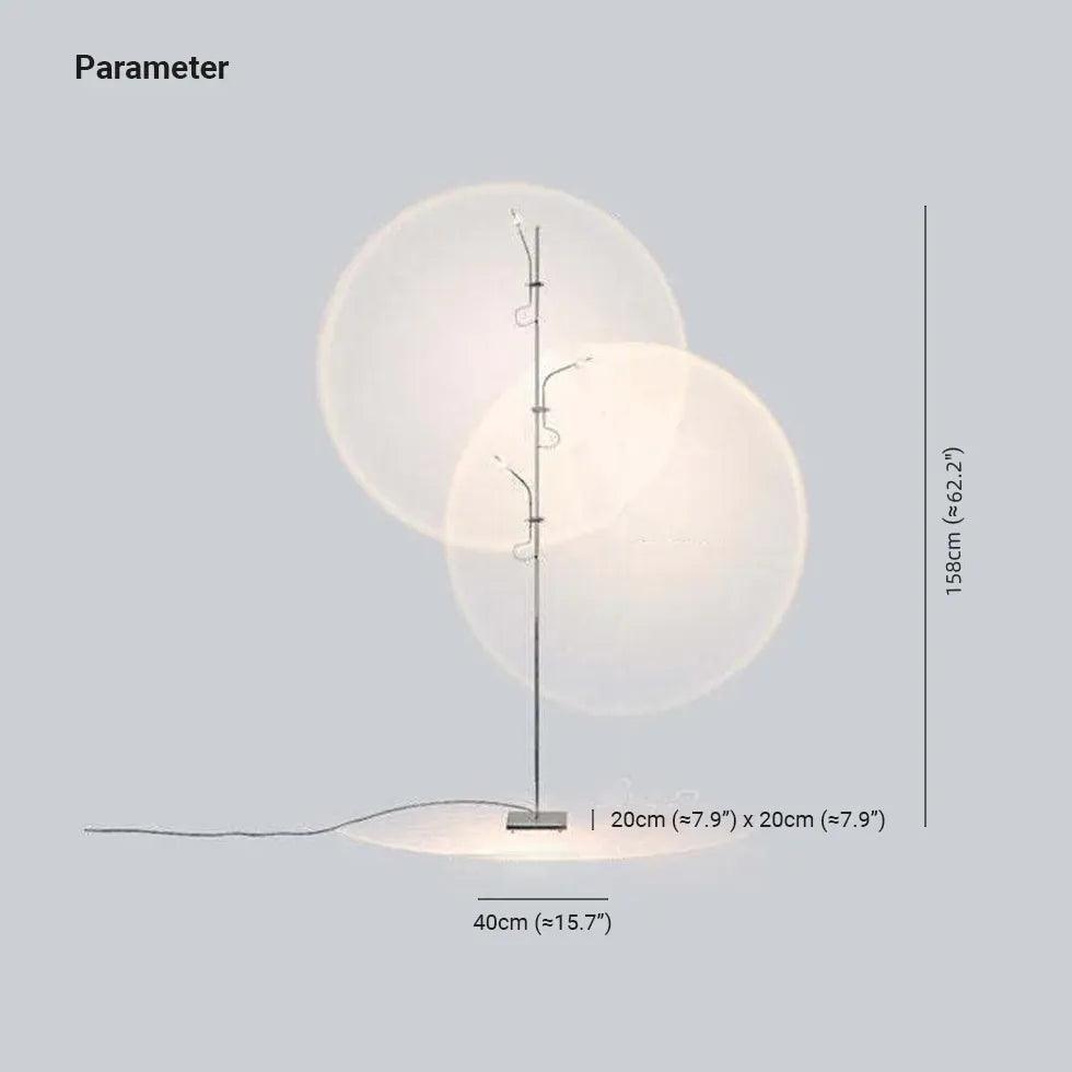 Slender Stand Floor Lamp with Shadow Decoration - Clowas