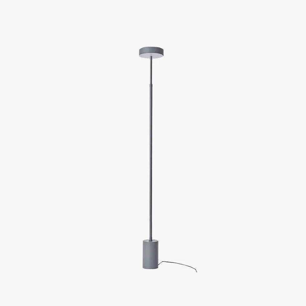Slim Round Black Minimalist Floor Lamp - Clowas