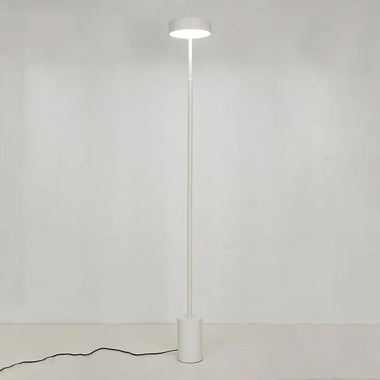 Slim Round Black Minimalist Floor Lamp - Clowas