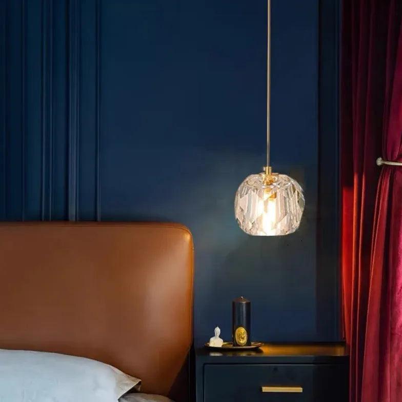 Small Crystal Bedroom Pendant Light - Clowas
