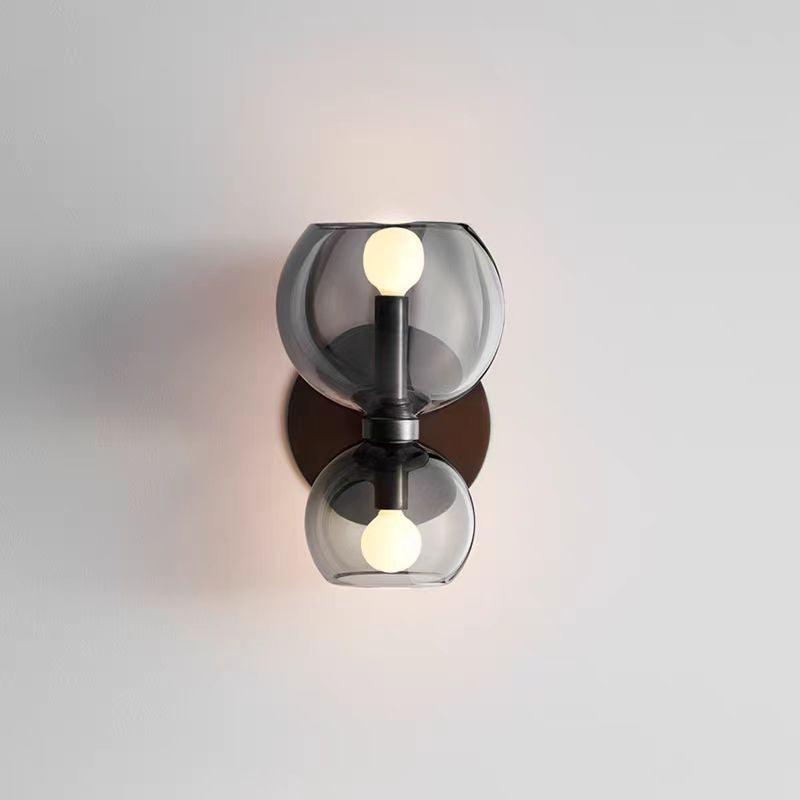 Nordic Creative Glass LED Up Down Wall Light for Bedroom