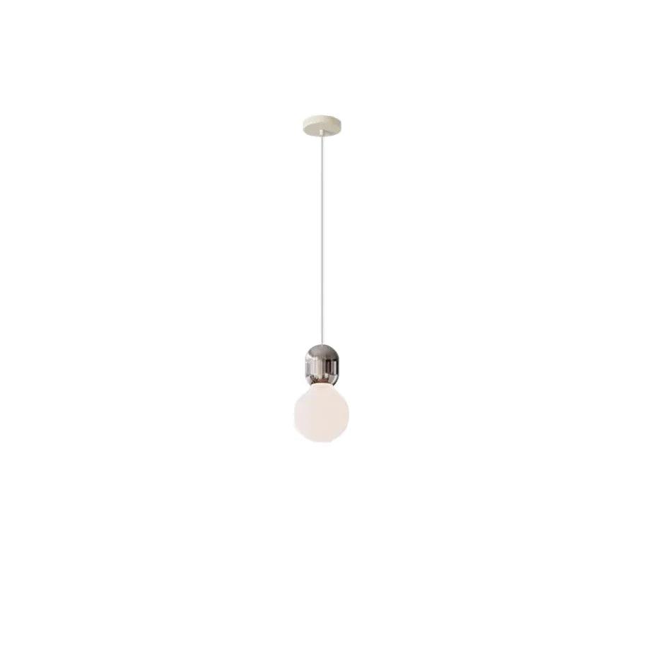 Spherical Glass Bedroom Colored Pendant Light - Clowas