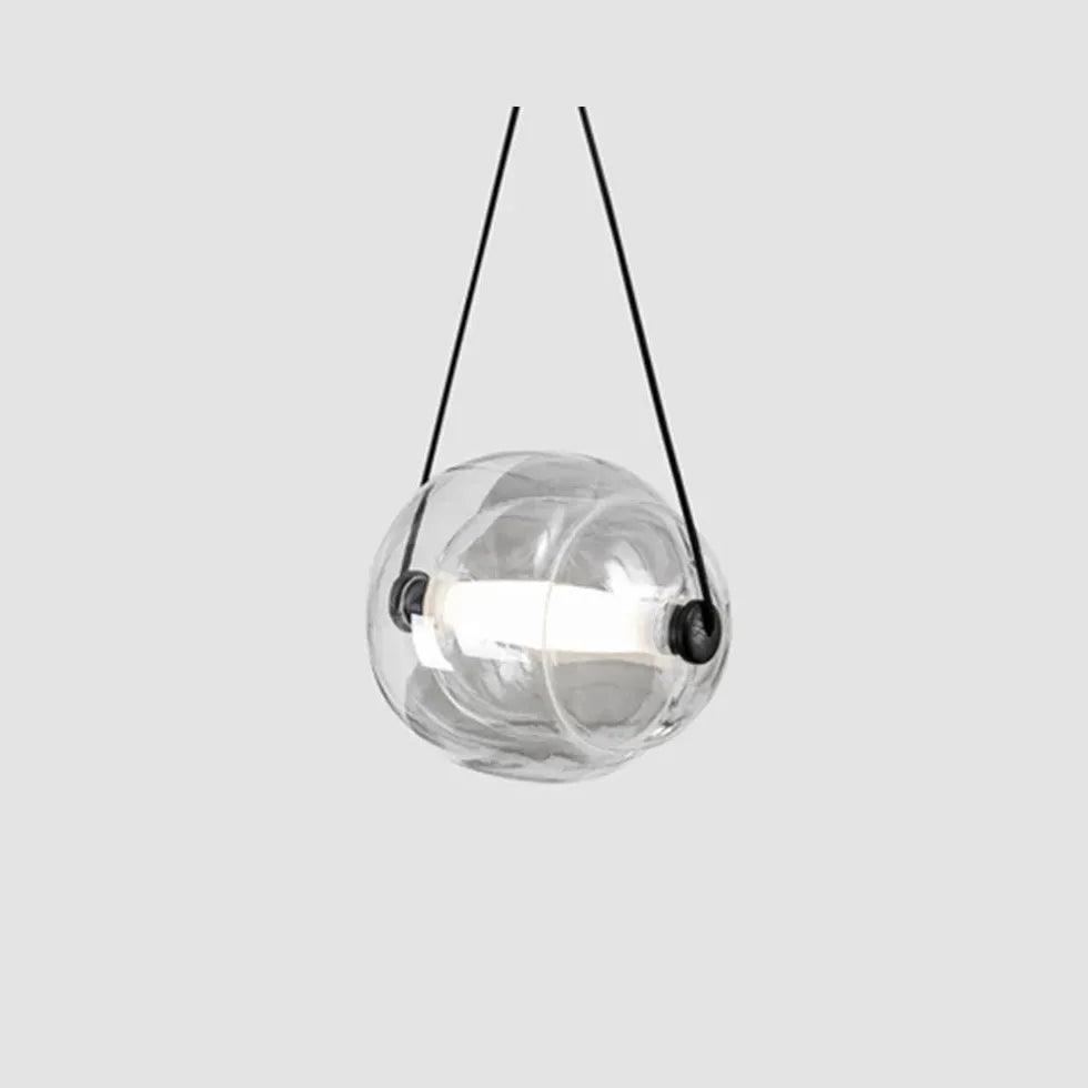 Spherical Modern Transparent Glass Pendant Light - Clowas