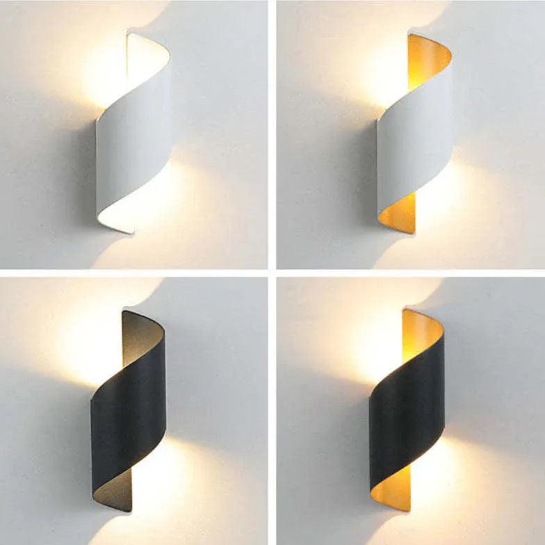 Spiral Aluminum Up and Down Lights - Clowas