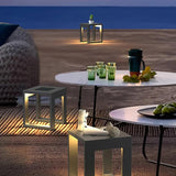 Square Frame black Outdoor Floor lamps - Clowas