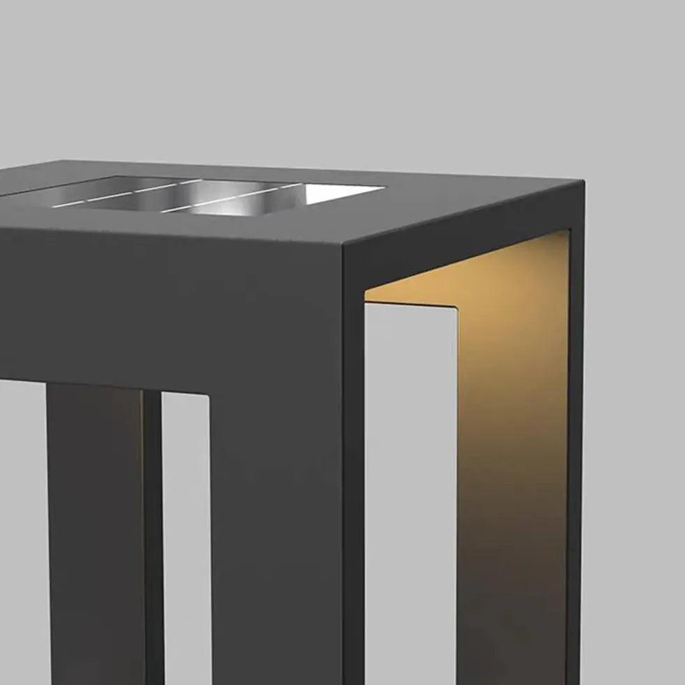 Square Frame black Outdoor Floor lamps - Clowas