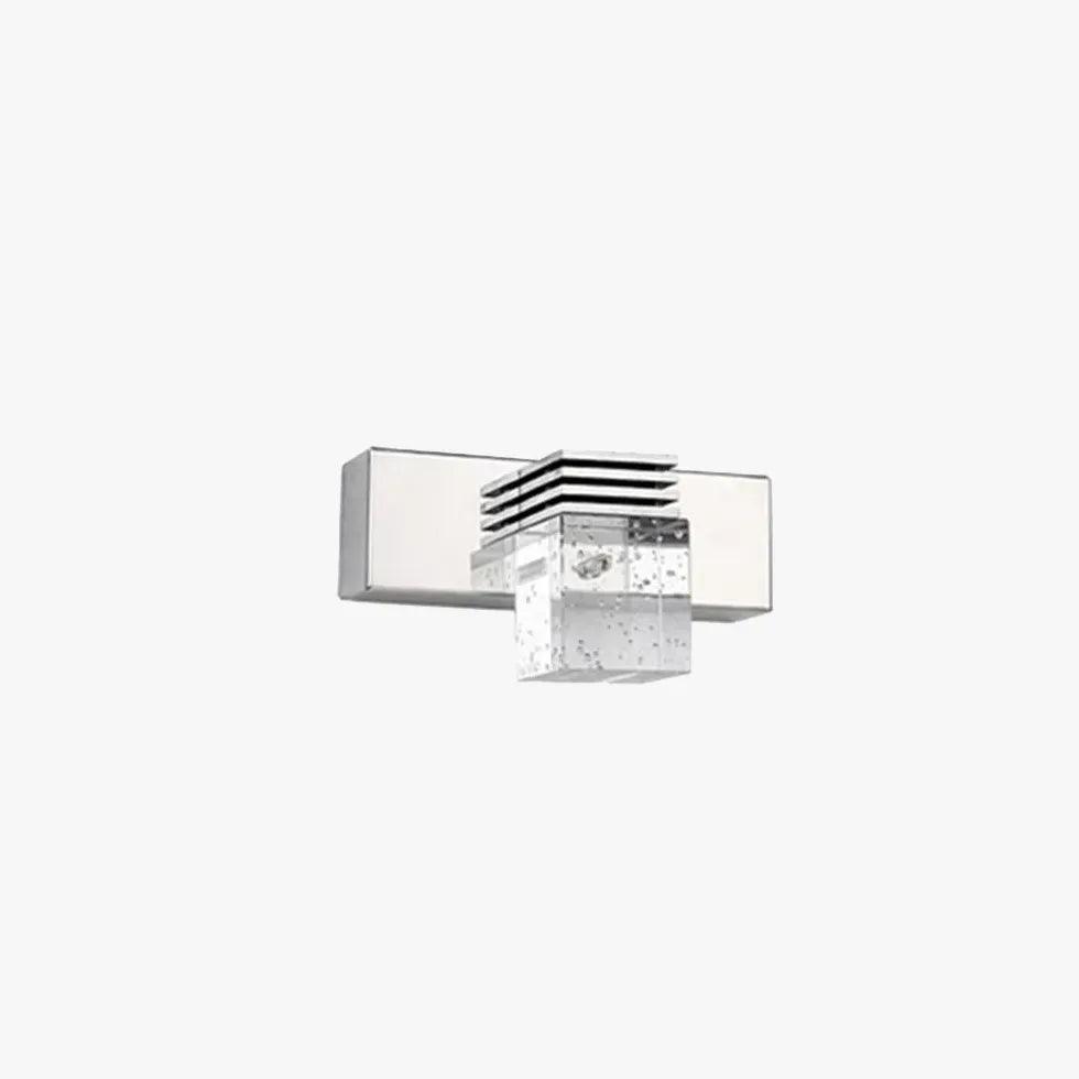Square Silver Crystal Bathroom Mirror Lights - Clowas