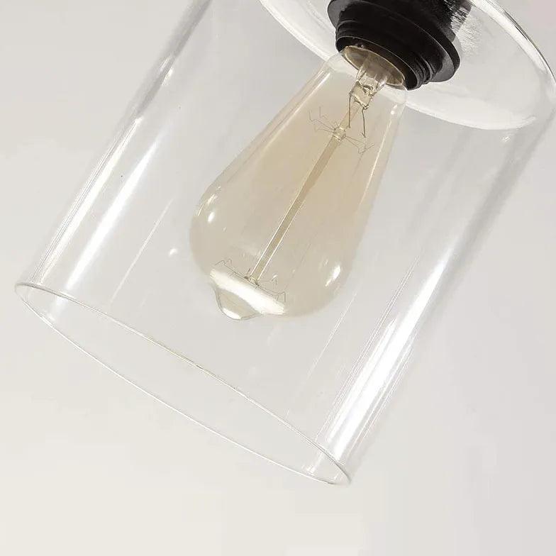 Square Transparent Black Industrial Chandelier - Clowas