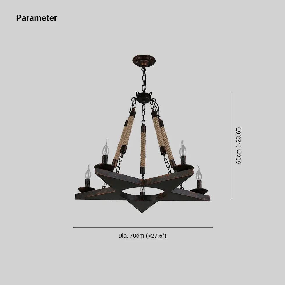 Star Candles Dining Room Vintage Chandelier - Clowas