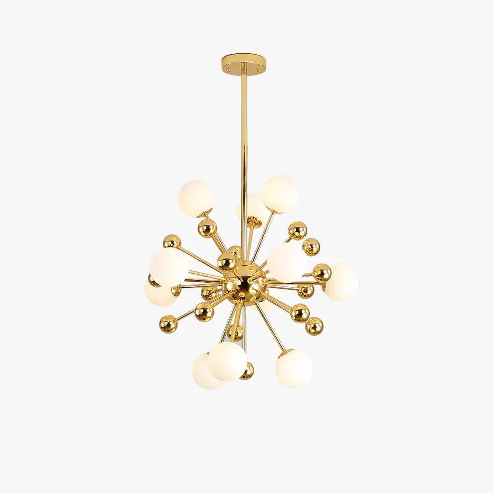 Star Radiation Modern Gold Chandelier - Clowas