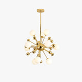 Star Radiation Modern Gold Chandelier - Clowas
