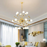Star Radiation Modern Gold Chandelier - Clowas