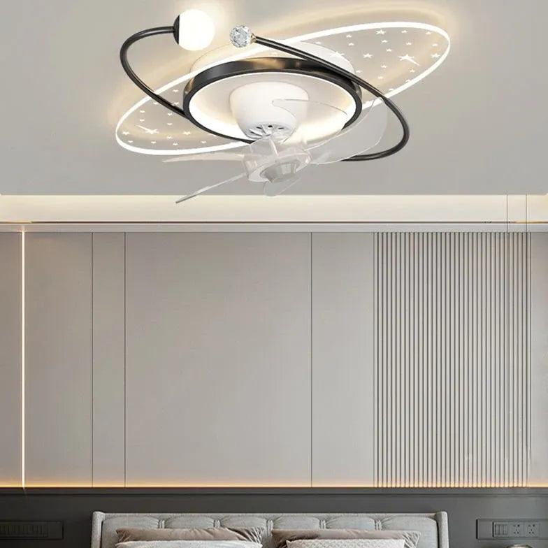 Star Ring LED Ceiling Fan With Light - Clowas