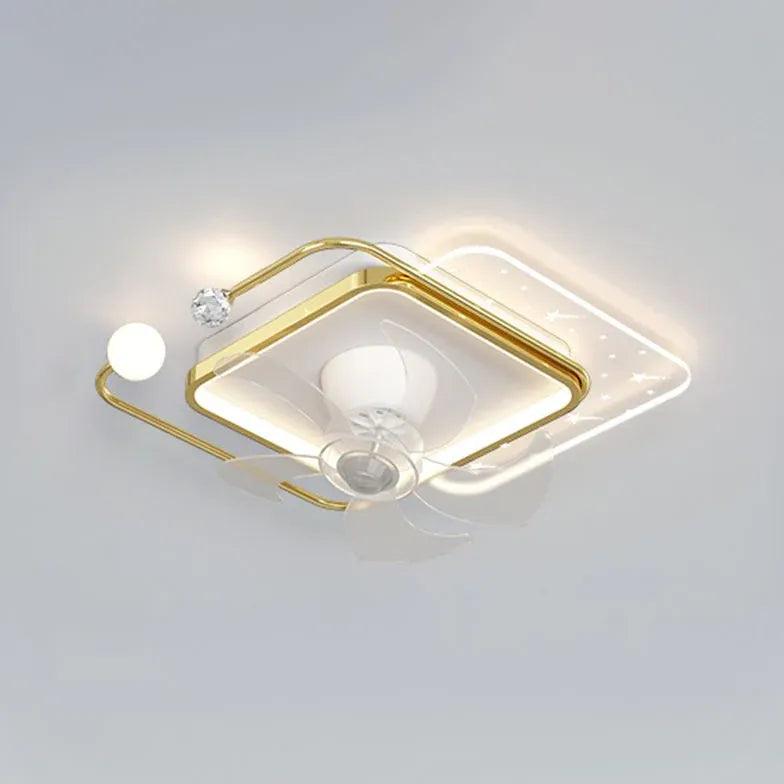 Star Ring LED Ceiling Fan With Light - Clowas