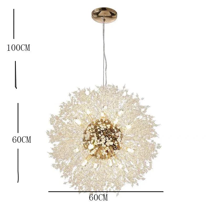 Starburst Gold Crystal Modern Chandelier - Clowas