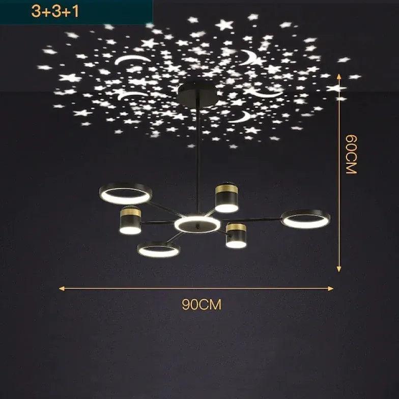 Starry Sky Projection LED Modern Pendant Light - Clowas