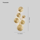 Statement Wall Lights for Living Room Gold - Clowas