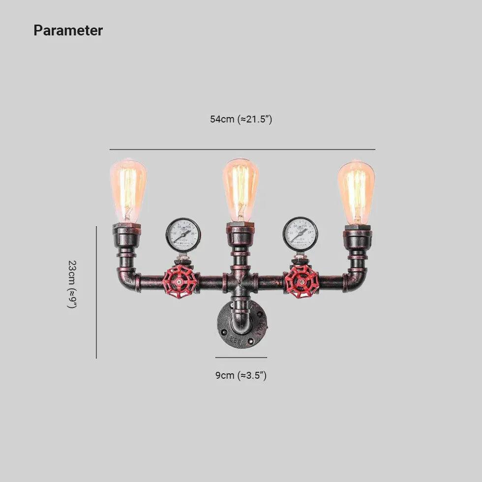 steampunk wall light vintage lighting - Clowas