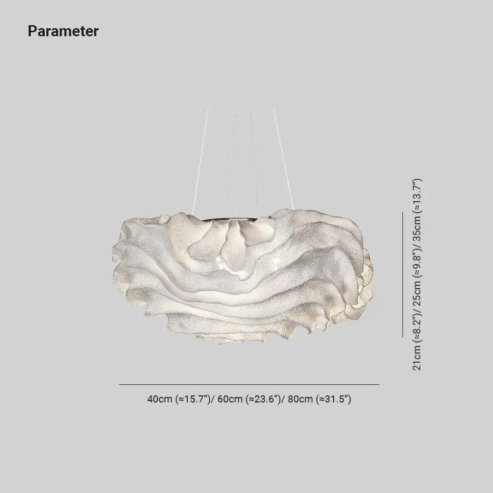 Streamlined Cloud Art Design Modern Pendant Light - Clowas