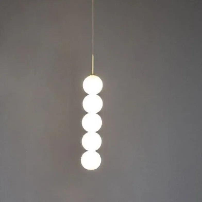 String of Pearls White Modern Pendant Light - Clowas