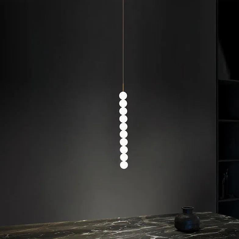 String of Pearls White Modern Pendant Light - Clowas