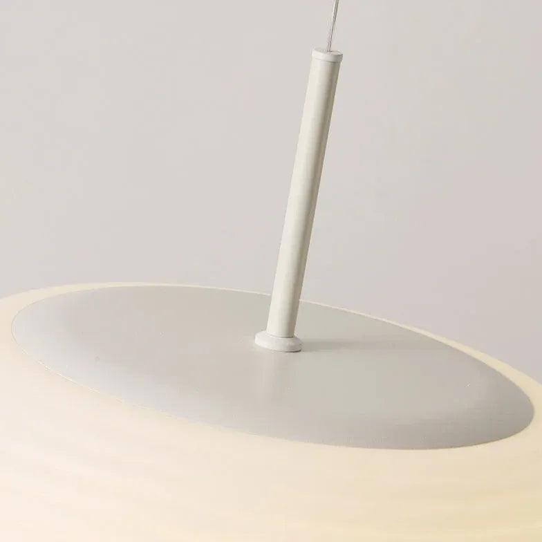 White Round Lampshade Modern Pendant Light - Clowas