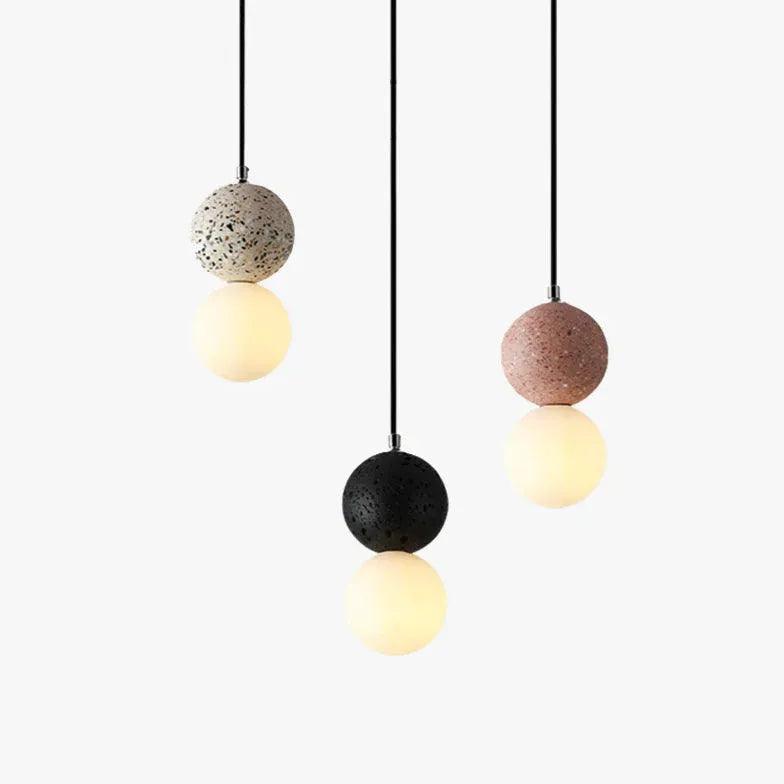 Terrazzo Spherical Modern LED Pendant Light - Clowas