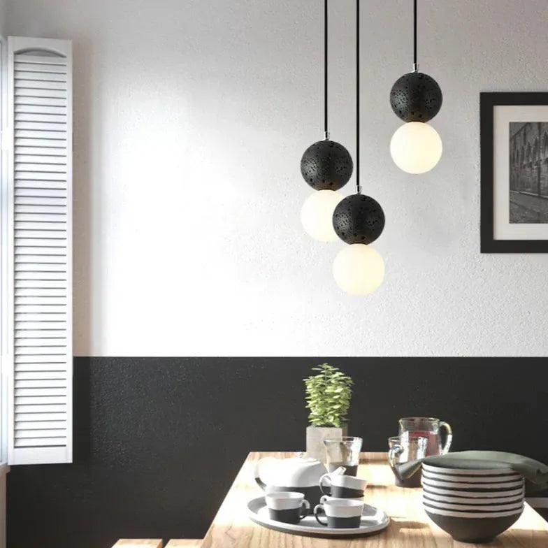 Terrazzo Spherical Modern LED Pendant Light - Clowas